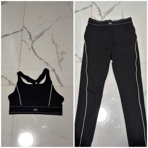 ALO Yoga Black and White Set